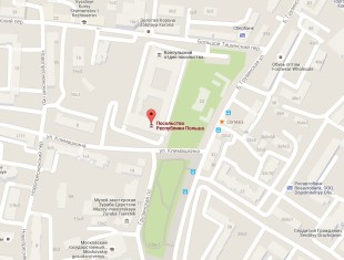 Посольство Польши в Москве на карте