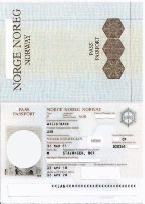 Паспорт гражданина Норвегии