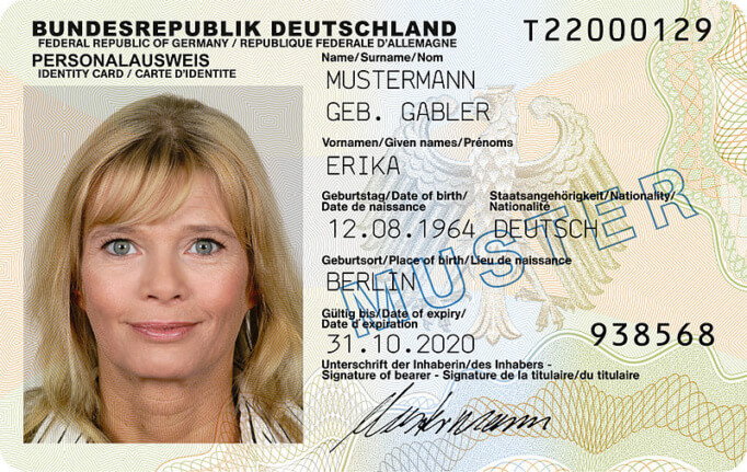 Идентификационная карта гражданина Германии