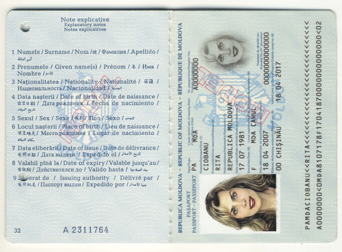 Молдавский паспорт