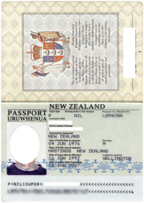 Паспорт Новой Зеландии